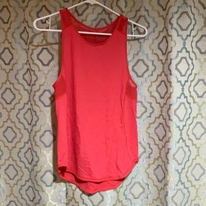 Lululemon pink lychee lightweight mesh tank top